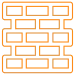 Brick wall icon